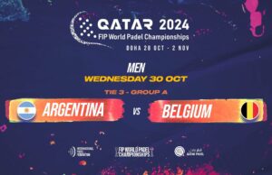 En directo la tercera jornada de la fase de grupos masculina del Mundial de Pádel de Qatar 2024: Argentina vs Bélgica En directo la tercera jornada de la fase de grupos masculina del Mundial de Pádel de Qatar 2024: Argentina vs Bélgica