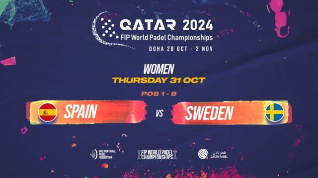 En directo los cuartos de final femeninos del Mundial de Pádel de Qatar 2024: España vs Suecia En directo los cuartos de final femeninos del Mundial de Pádel de Qatar 2024: España vs Suecia