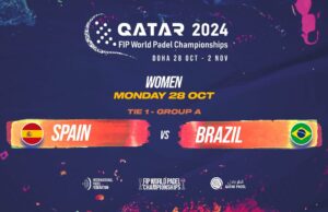 En directo el debut de la selección femenina de España en el Mundial de Pádel de Qatar 2024 ante Brasil