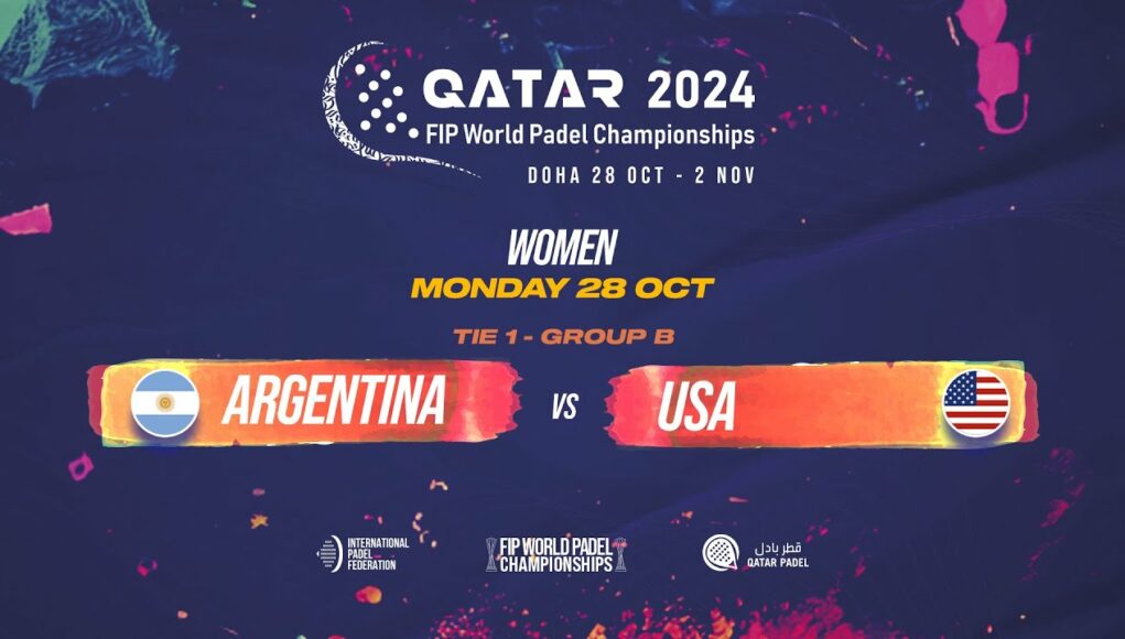 En directo el debut de la selección femenina de Argentina en el Mundial de Pádel de Qatar 2024 ante Estados Unidos