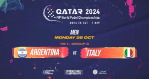 En directo el debut de la selección masculina de Argentina en el Mundial de Pádel de Qatar 2024 ante Italia