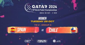 En directo de España contra Chile en la segunda jornada de la fase de grupos femenina del Mundial de Pádel de Qatar 2024 ante Brasil