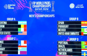 Sorteados los grupos del Mundial de Pádel de Qatar 2024 Fase de grupos masculina del Mundial de Pádel de Qatar 2024