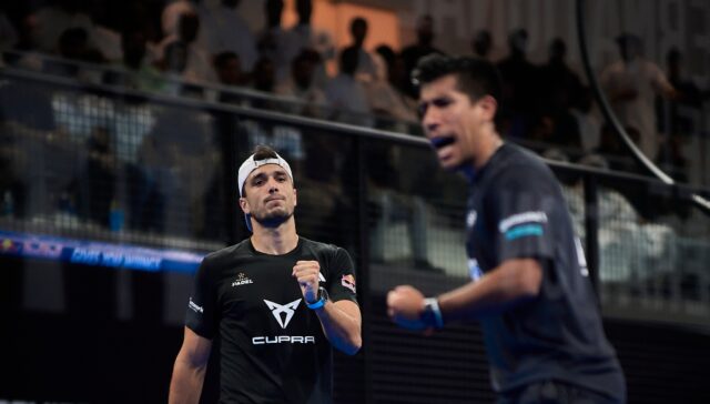Galán y Chingotto sufren ante los hermanos Deus para pasar a los octavos de final en el Kuwait Premier Padel P1 Galán y Chingotto sufren ante los hermanos Deus para pasar a los octavos de final en el Kuwait Premier Padel P1