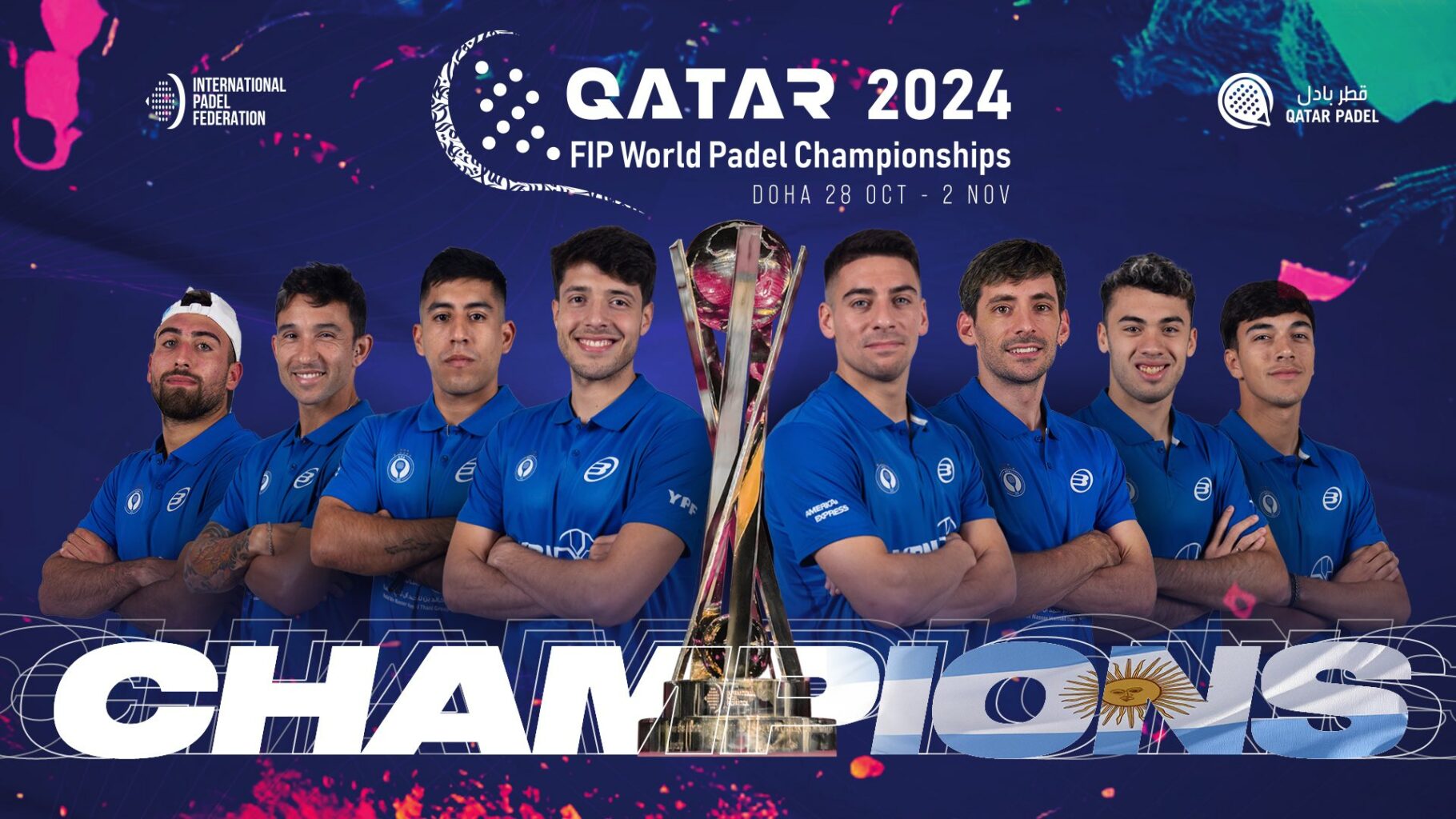 Argentina remonta y se proclama campeona del Mundial de Pádel de Qatar 2024 en categoría masculina
