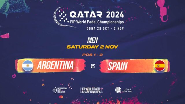 En directo la final masculina del Mundial de Pádel de Qatar 2024: España vs Argentina En directo la final masculina del Mundial de Pádel de Qatar 2024: España vs Argentina