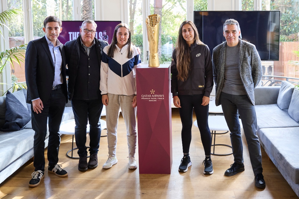 El Trofeo de las Qatar Airways Premier Padel Finals ha sido desvelado en el Metropolitan Iradier