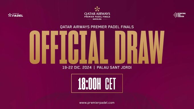 En directo el sorteo de los cruces de las Premier Padel Finals En directo el sorteo de los cruces de las Premier Padel Finals