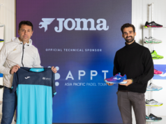 Joma impulsa su presencia en Asia patrocinando al circuito Asia Pacific Padel Tour (APPT)