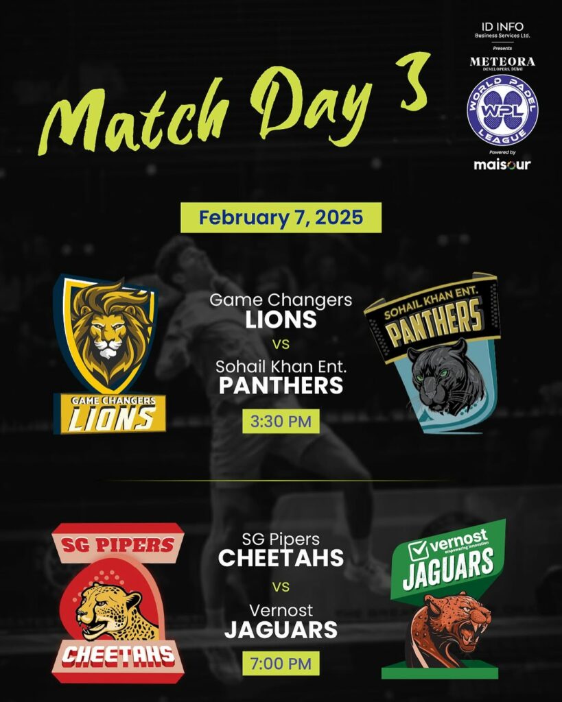 Horarios de la World Padel League 2025