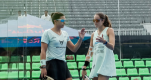 Delfi Brea y Gemma Triay sacan adelante un complicado partido de debut ante Andrea Ustero y Alejandra Alonso