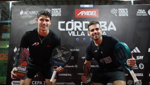 Martín Abud y José Solano estrenan su palmarés en A1 Padel con el Córdoba Open Martín Abud y José Solano estrenan su palmarés en A1 Padel con el Córdoba Open