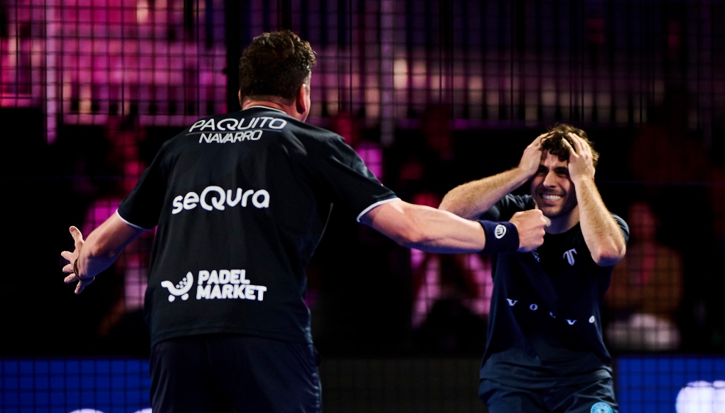 GmcaNfoXcAAasaq Paquito Navarro y Lucas Bergamini frenan a 'Los Mágicos' en uno de los duelos más destacados de la segunda ronda del Miami Premier Padel P1