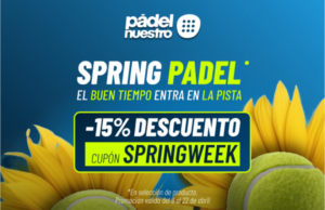 El pádel florece en Europa durante la Primavera: Pādel Nuestro lanza su campaña “Spring Padel” con grandes descuentos para animarse a jugar