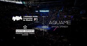 AQUAME se une al mejor pádel del mundo en el Comunidad de Madrid Premier Padel P1 y las Qatar Airways Premier Padel Finals en Barcelona