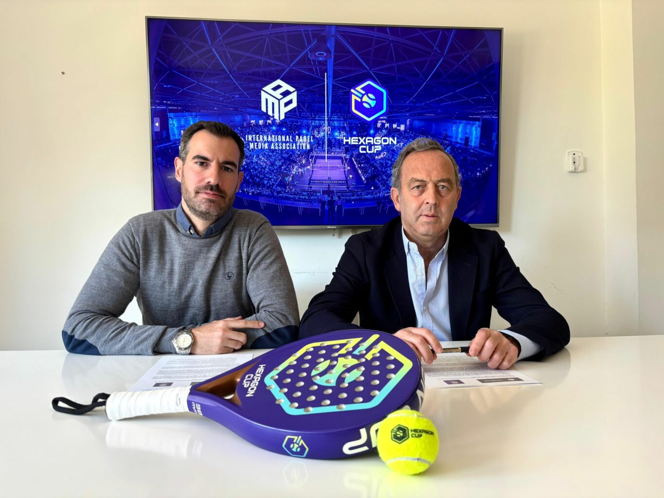 Hexagon Cup y la Asociación Internacional de Medios de Comunicación de Pádel sellan una alianza estratégica