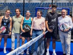 Arturo Coello y Carolina Navarro, protagonistas de la presentación del mejor pádel del mundo en Valladolid