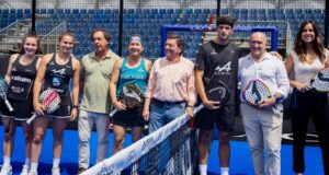 Arturo Coello y Carolina Navarro, protagonistas de la presentación del mejor pádel del mundo en Valladolid