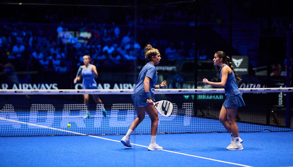 MADRID P1 / Photo: @silvestreszpylma /Premier Padel Bea González y Claudia Fernández