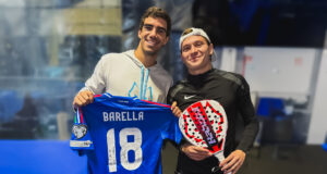Barella-Lebrón, el abrazo antes de partir con la Selección Italiana
