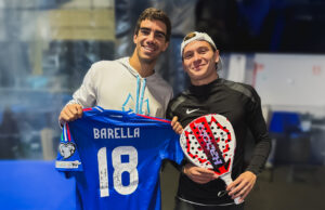 Barella-Lebrón, el abrazo antes de partir con la Selección Italiana Barella-Lebrón, el abrazo antes de partir con la Selección Italiana