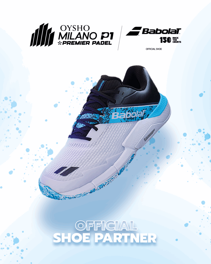 Babolat, zapatilla oficial del OYSHO Milano Premier Padel P1 2025