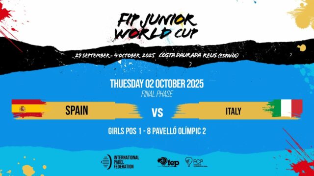 En directo los cuartos de final del FIP Junior World Cup Costa Daurada Reus 2025 En directo los cuartos de final del FIP Junior World Cup Costa Daurada Reus 2025