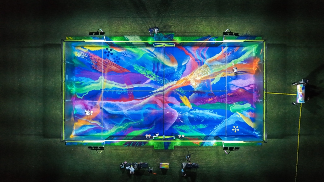 Premier Padel y Art Basel Qatar transforman la pista de pádel en una obra de arte