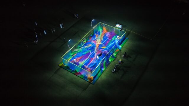 Premier Padel y Art Basel Qatar transforman la pista de pádel en una obra de arte Premier Padel y Art Basel Qatar transforman la pista de pádel en una obra de arte