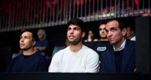 Carlos Alcaraz disfruta del Miami P1 y bromea sobre un posible duelo ante Tapia y Coello