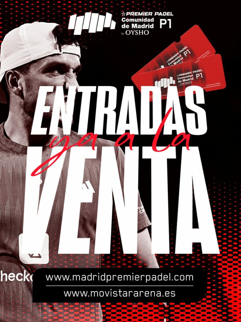 Arranca la venta de entradas del Madrid Premier Padel P1 2026