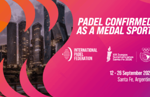 El pádel formará parte oficialmente de los Juegos Suramericanos 2026