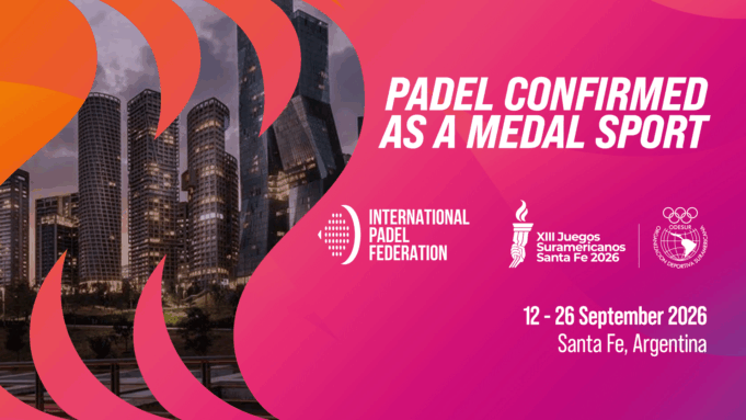El pádel formará parte oficialmente de los Juegos Suramericanos 2026
