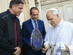 Luigi Carraro y Paquito Navarro recibidos por el Papa León XIV durante el Bnl Italy Major Premier Padel Luigi Carraro y Paquito Navarro recibidos por el Papa León XIV durante el Bnl Italy Major Premier Padel