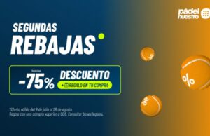 Málaga vive su semana grande del pádel: las rebajas de Pādel Nuestro se visten con los jugadores del Andalucía Málaga Premier Padel P1 Málaga vive su semana grande del pádel: las rebajas de Pādel Nuestro se visten con los jugadores del Andalucía Málaga Premier Padel P1
